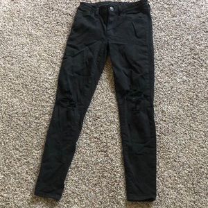 American Eagle black ripped jeans